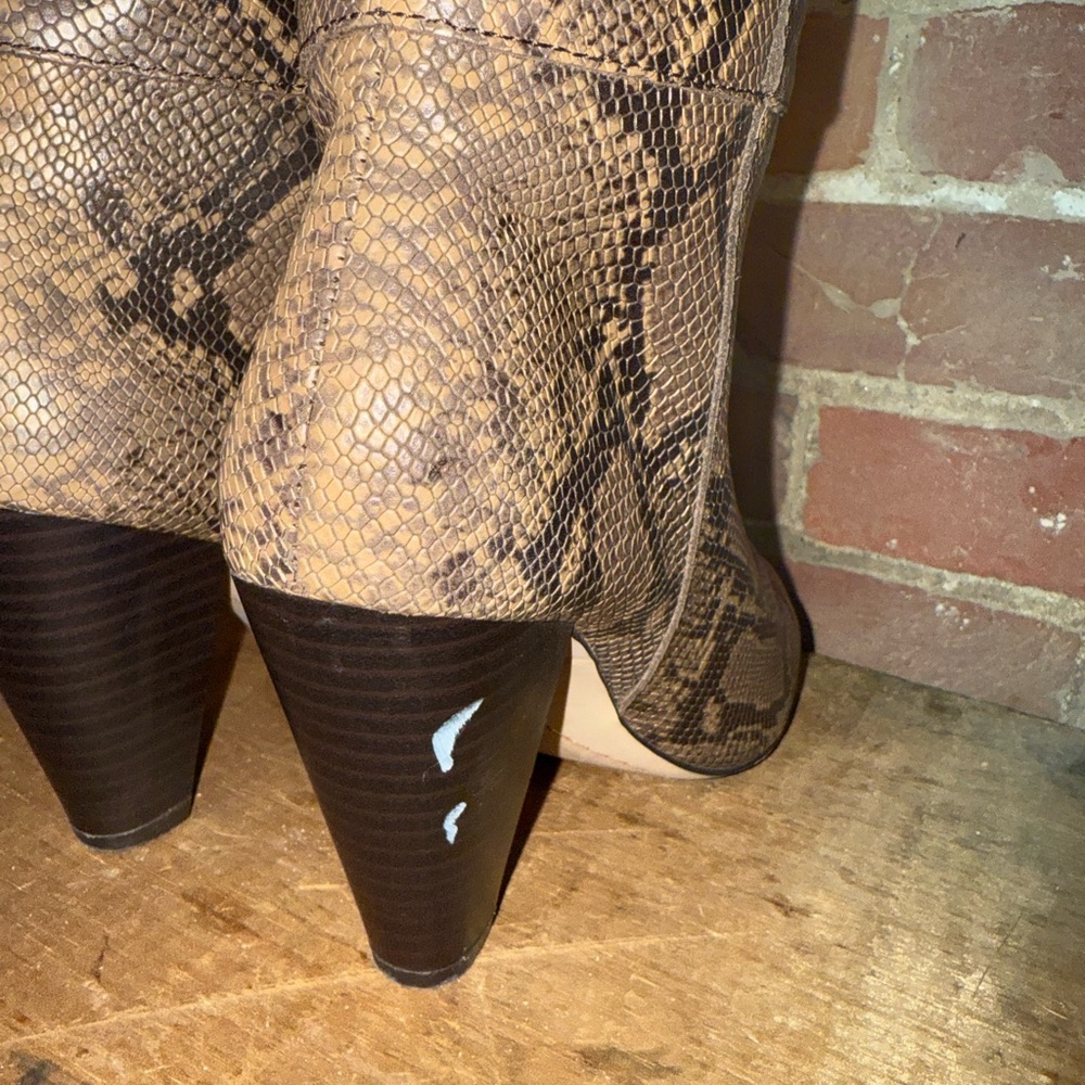 Snakeskin Pattern Boots - image 6